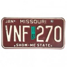 Nummerplaat Missouri