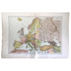 POSTER-097 Kaart Europa 1925