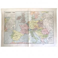 POSTER-096 Kaart Europa 1919