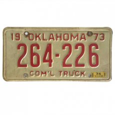 MC-137 Nummerplaat Oklahoma