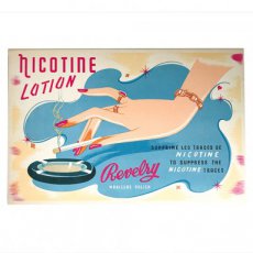 POSTER-040 Reclame nicotine lotion