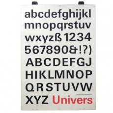 POSTER-045 Univers bold
