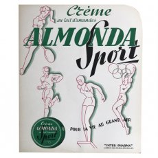 POSTER-070 Reclame Almond crème