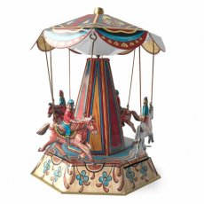 Pewter horse carrousel